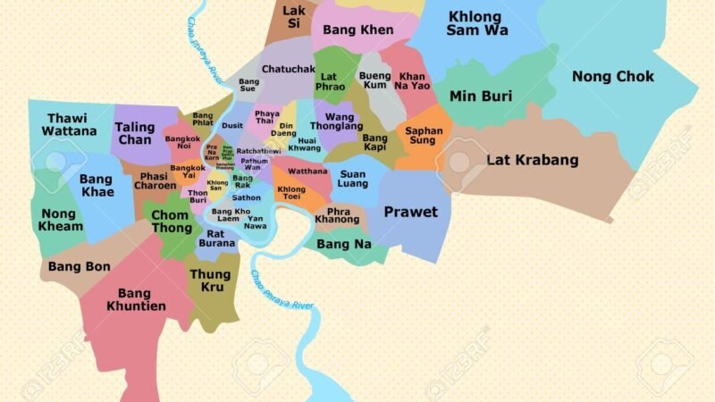 Bankok Map: Bangkok Map Guide, Tourist Attractions, Areas and Travel Routes